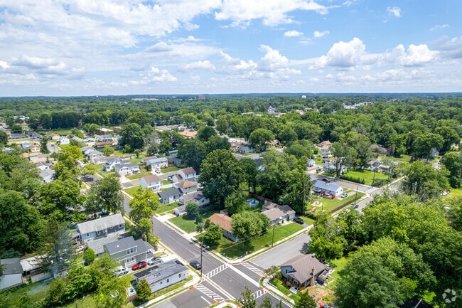 Greenery and charming homes are common in Somerdale, New Jersey.