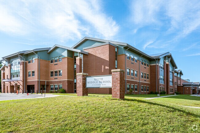 Keith Middle has around 950 children enrolled in grades 6-8.