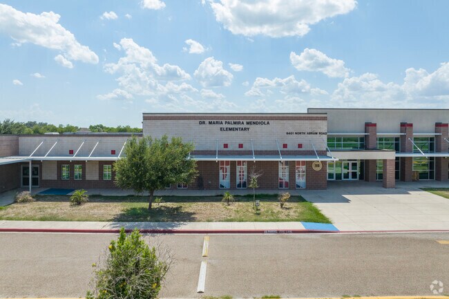 Dr. Palmira Mendiola Elementary School is located on Abram Rd and hosts grades Pre-k to 5th.