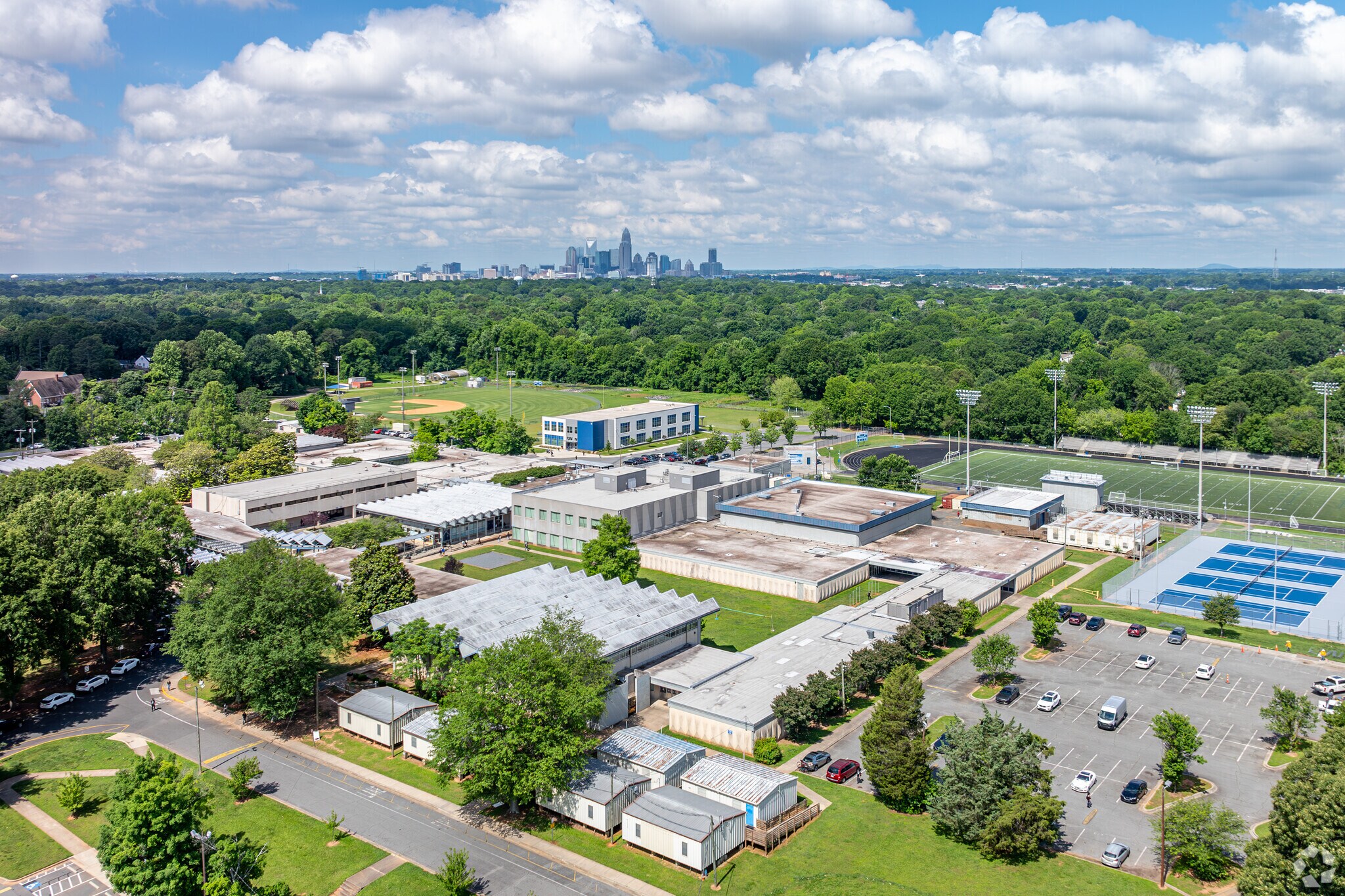 Garinger High is located just outside of the Uptown area of Charlotte in Windsor Park.