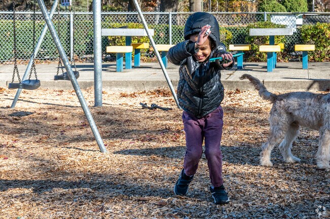 Little ones love the playground of Brayton Park in Garden Hills.