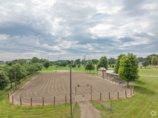 The Jones Park equestrian arena provides unique riding opportunities in Lake Crystal, alongside traditional recreation facilities like baseball, basketball, and sand volleyball courts.