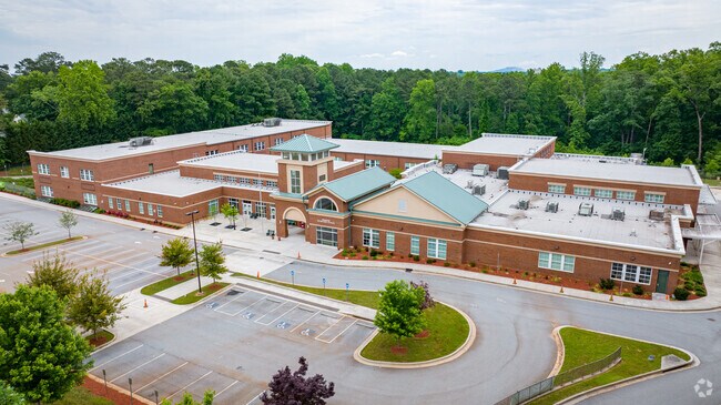 A nice view of Fernbank Elementary School showing some facilities and overall size.