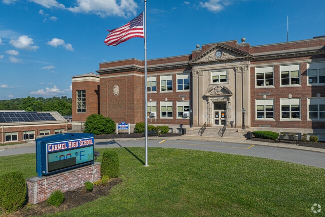 Students in Carmel may attend either Carmel High or Mahopac High, depending on location. Both schools offer strong academics, athletics, and programs that prepare teens for college and careers.