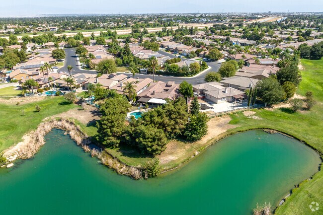 San Trope's homes rest amidst golf courses and lakes.