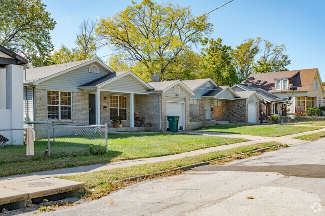 Row of single family homes in Wellston.