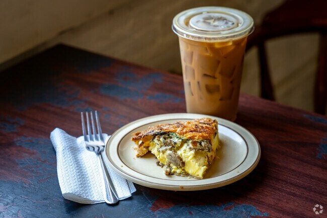 Steelyard Coffee Co. is known for its excellent quiche.