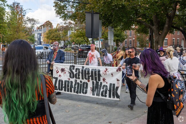 The Salem Zombie Walk kicks off in the Common Park and goes through the city.