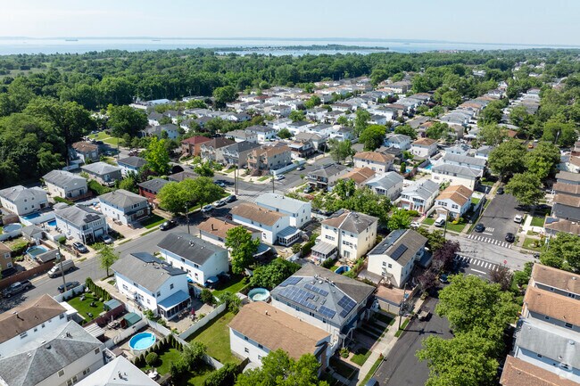 Quiet, tree-lined streets in Bay Terrace invite outdoor play and neighborly strolls.