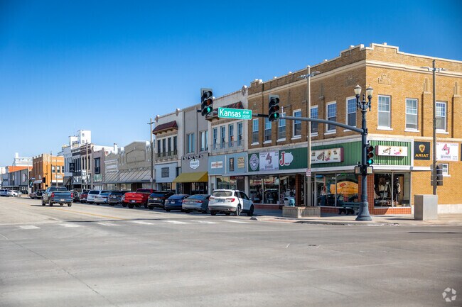 The majority of McPherson's retail and entertainment is found along Main Street.