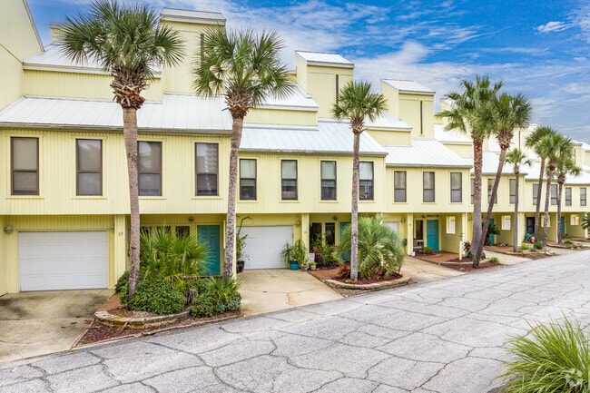 Condominiums with waterfront views are abundant in Navarre Beach.