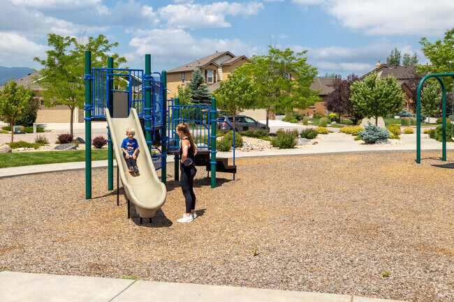 Kids can have fun on the playground area at Frog's Leap Park.