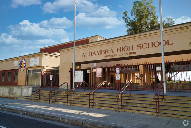 Alhambra High School
provides education to the residents in the neighborhood of Alhambra.