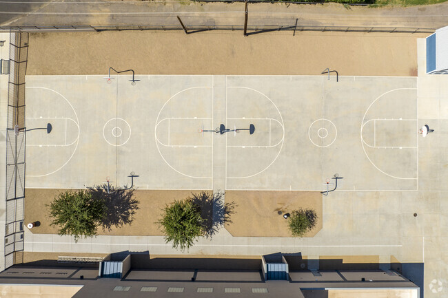Ingleside Middle School in Phoenix has several basketball courts for kids to shoot some hoops.