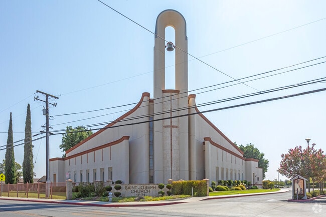 The church at Our Lady of Fatima School in Los Banos.