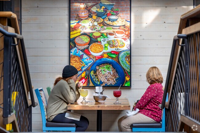 Locals of Agoura Hills enjoy the menu options at Plata in Whizin Market.