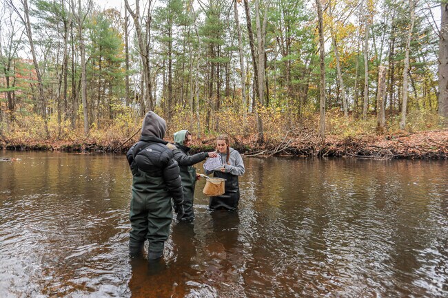Fishing happens all year long at the Vale Reservation in Ballardvale.
