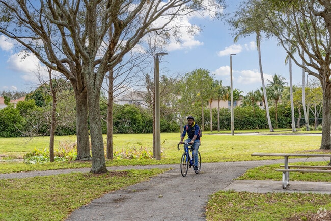 The Greenacres neighborhood has many trails and is friendly to bike riders.