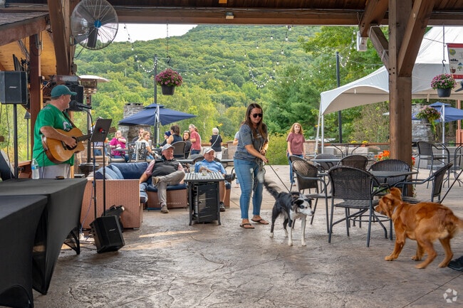 Enjoy live music and a chill vibe at the Barley Creek Brewing Company.