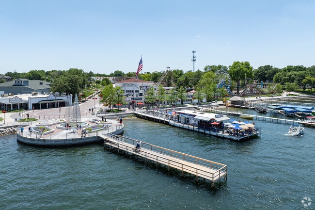 Orleans residents have direct access to beautiful Arnolds Park and its promenade.