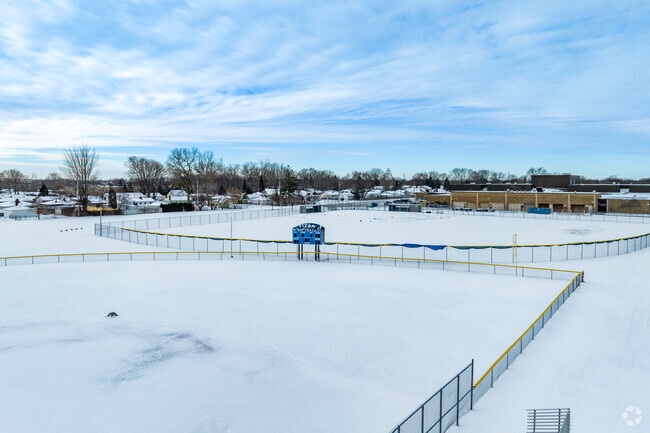The fields at Warren Woods Tower High School.