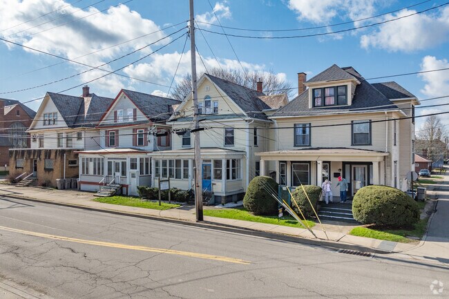 Multifamily homes near downtown Meadville are often within walking distance of parks.
