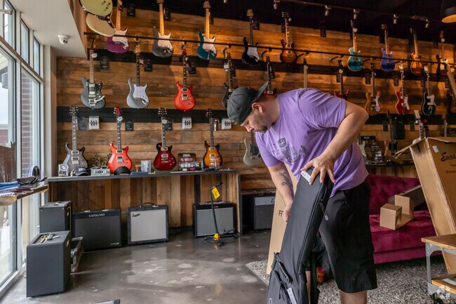 Barnett music provides residents of Cedar Ridge unique instruments.