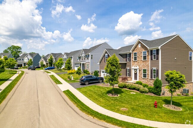 There are new homes all thoughout Middlesex Township.