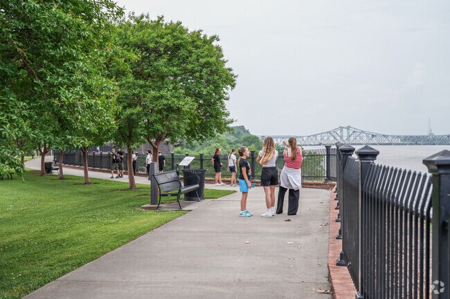 Bluff Park in Natchez sits high above the Mississippi River, offering some of the most breathtaking views in the city.
