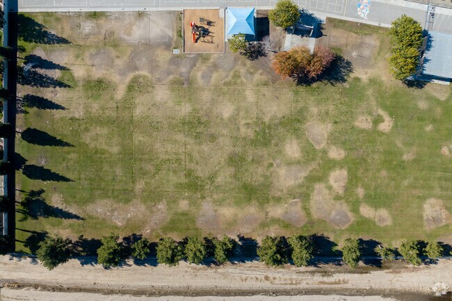 Here is a bird's eye view of the field at Old River Elementary.