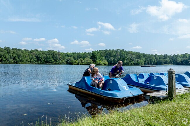 At Sesquicentennial State Park near Dentsville pedal boats are great for fun on the water.