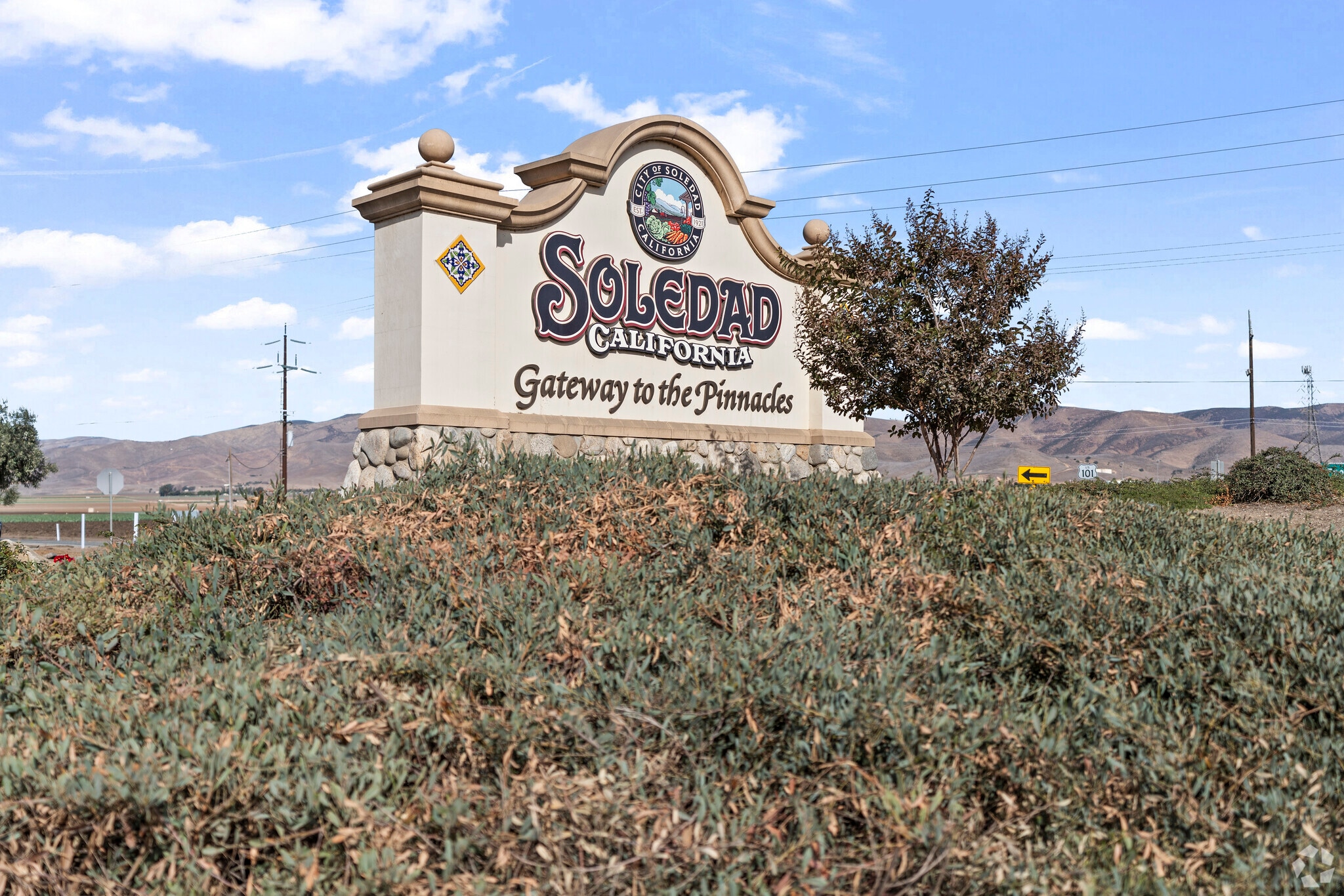 A Soledad sign right when you enter the city.