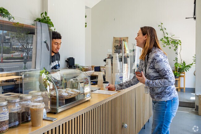 Downtown Fresno commuters enjoy getting their Fulton Street Coffee on the way to work.