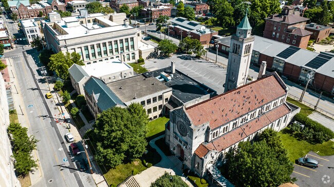 Sts. Peter & Paul Regional Catholic School has a small parking lot available in Lexington, KY.