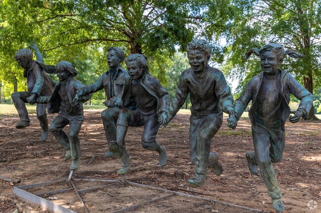 Locals will find random artwork spread around the grounds at Blount Cultural Park.