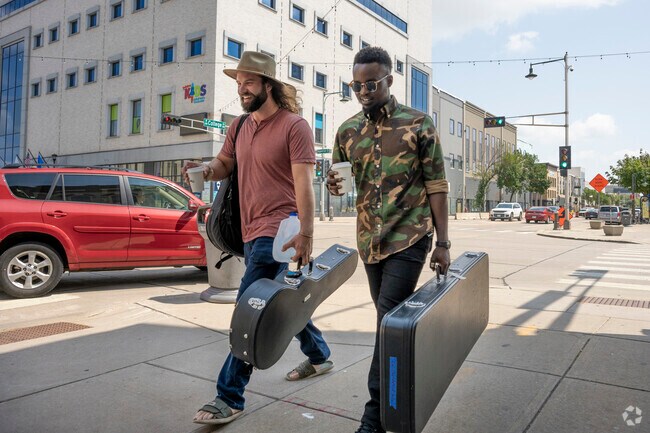 Mile of Music artists fly in to Downtown Appleton from all over the country.