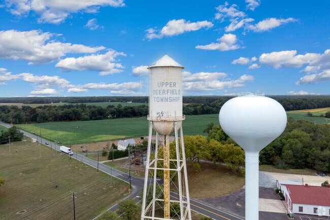 Upper Deerfield Township built a new 400,000 gallon water tower next to the original tower.
