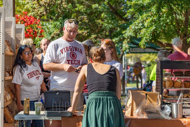 Blacksburg Market, close to Northside Park, provides a wide selection of local farm products.