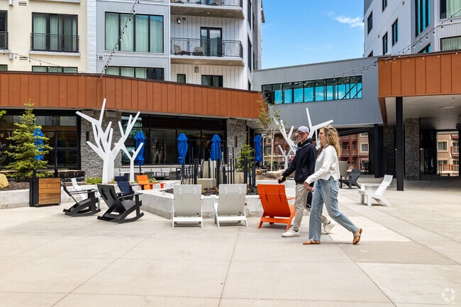 Enjoy shopping and dining at Pendry Plaza near the Colony.