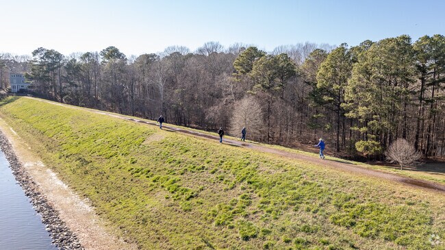 Bond Park's trails offer a tranquil place for walks.