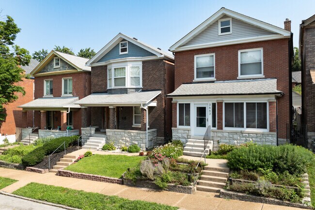 Homes in Tiffany are commonly two-story brick with large front porches.
