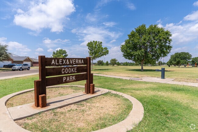Alex and Verna Cooke Park is 7.3-acres in size.
