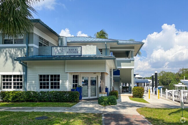 YOT Bar & Kitchen offers water views while dining in River Oaks.