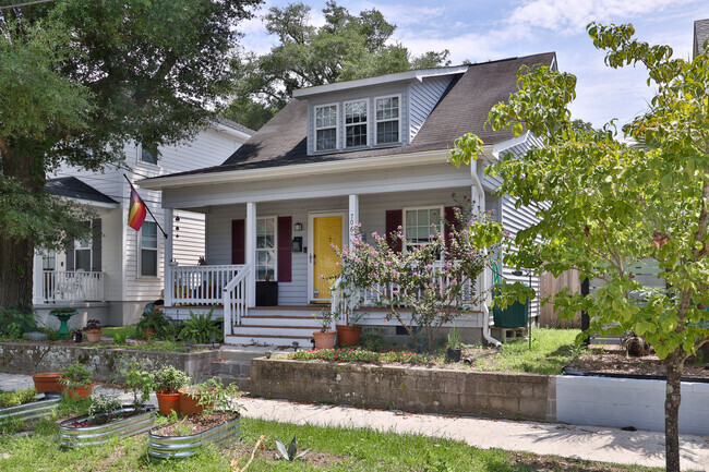 Covered porches are perfect for warm days in Northside.