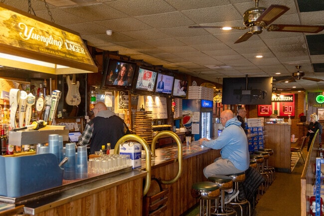 Central City locals gather for beer and pizza at the local restaurant Sunrise Inn.