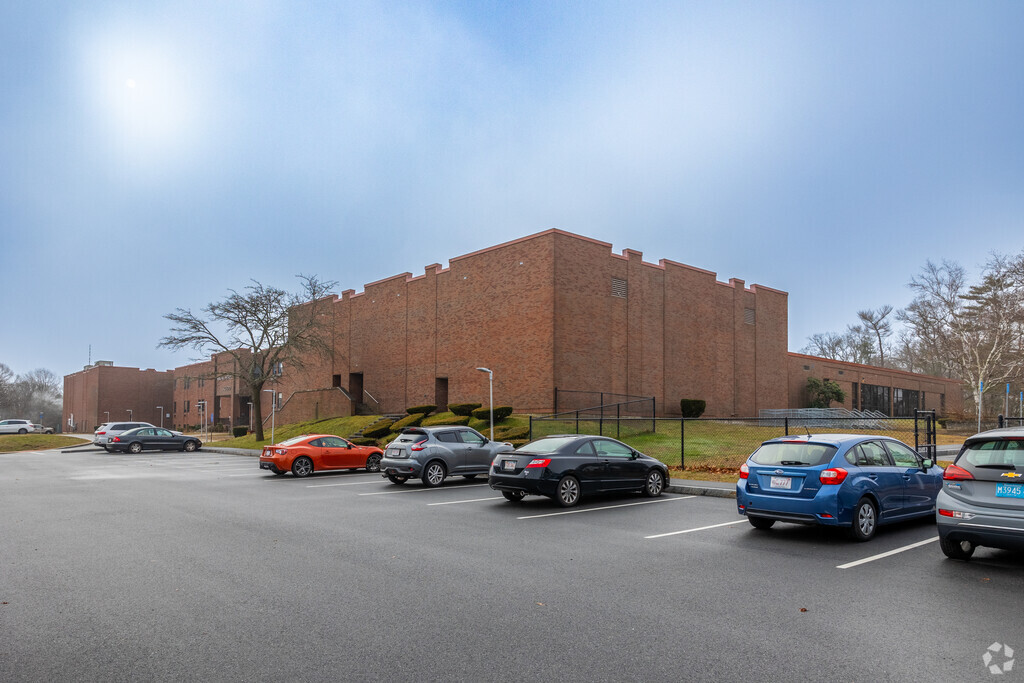 Abigail Adams Middle School in Weymouth is an impressive brick building.