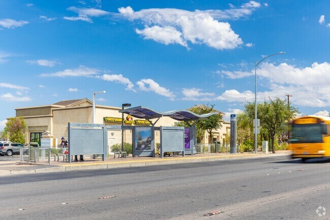 But stops all along Sahara Ave.