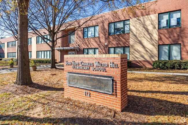 The John Hope-Charles Walter Hill Elementary School has 386 students.