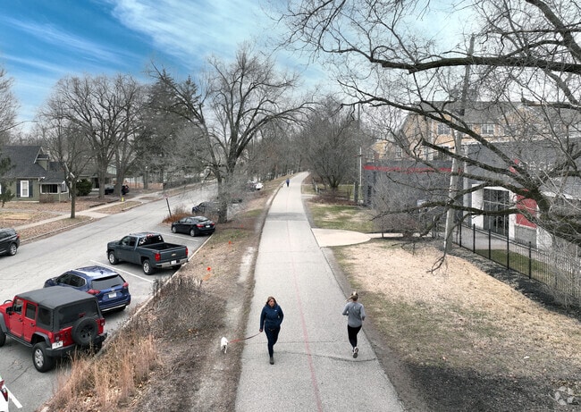 The Monon Trail is a great place to get exercise in the Broad Ripple neighborhood.