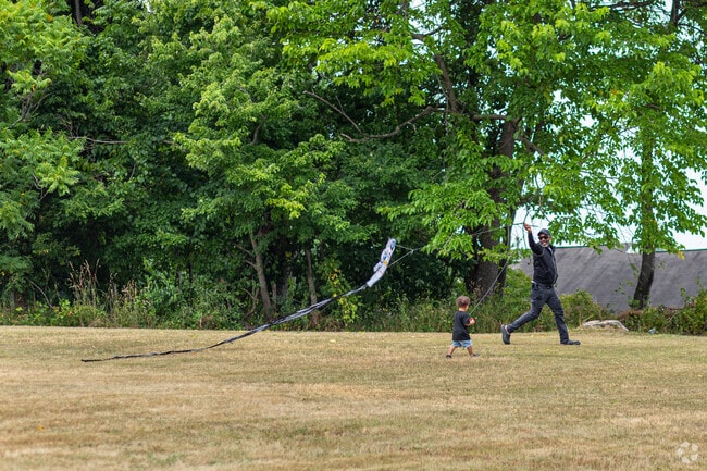 On a windy day, Rose Valley Park in Friendly is a great place to fly a kite.
